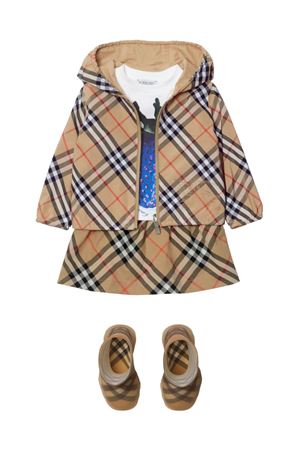 gonna in cotone marrone BURBERRY KIDS | 8096416B9368